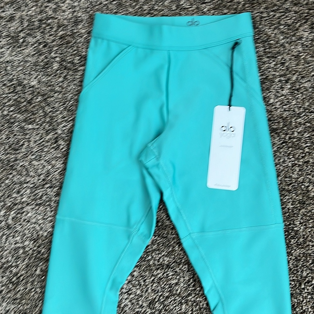 Alo Yoga High Waist Teal Utility Legging, NWT - Picture 3 of 8